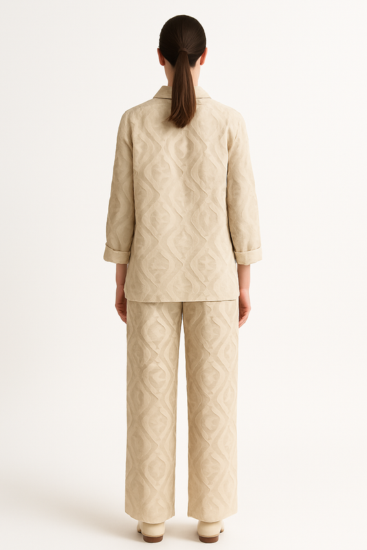 Beige Geometric Chic