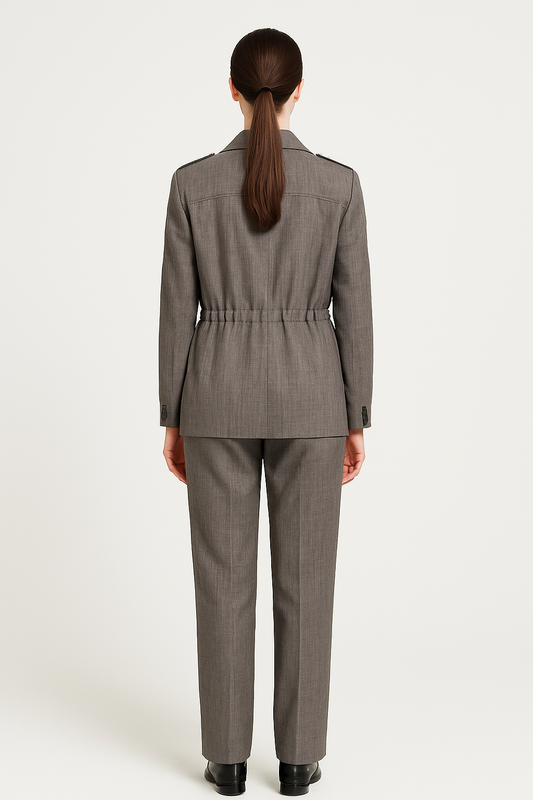 Classic Grey Pantsuit Elegance