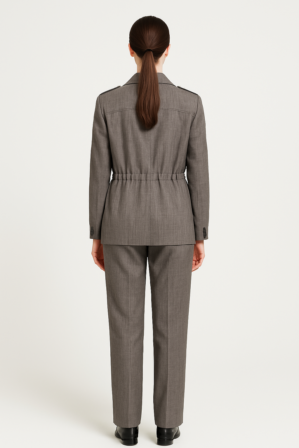 Classic Grey Pantsuit Elegance